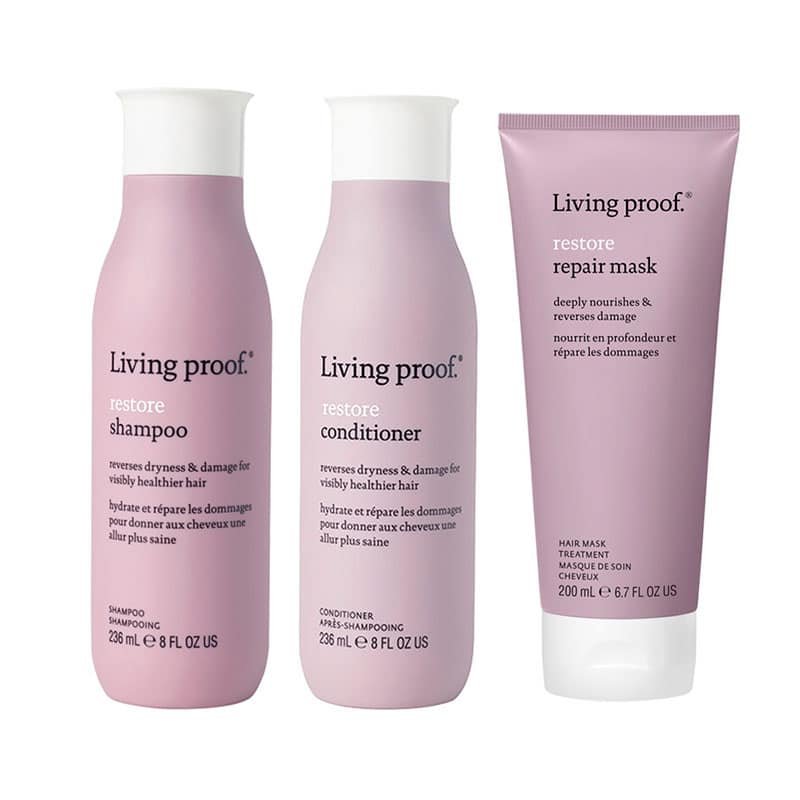Living Proof Restore Shampoo 236ml  Conditioner 236ml  Mask 200ml