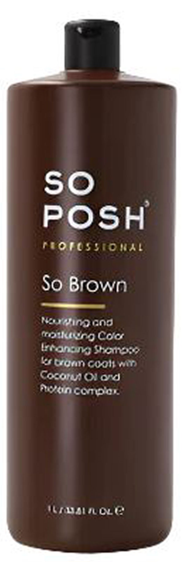 Posh Professional Brown Nourishing And Moisturizing Shampoo Til Dyr
