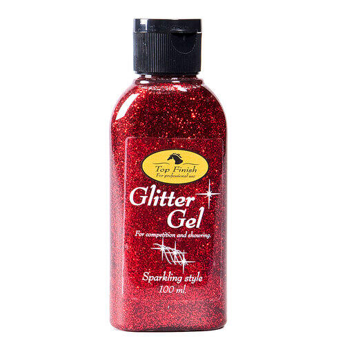Top Finish Glimmer Gel Til Hest Rød